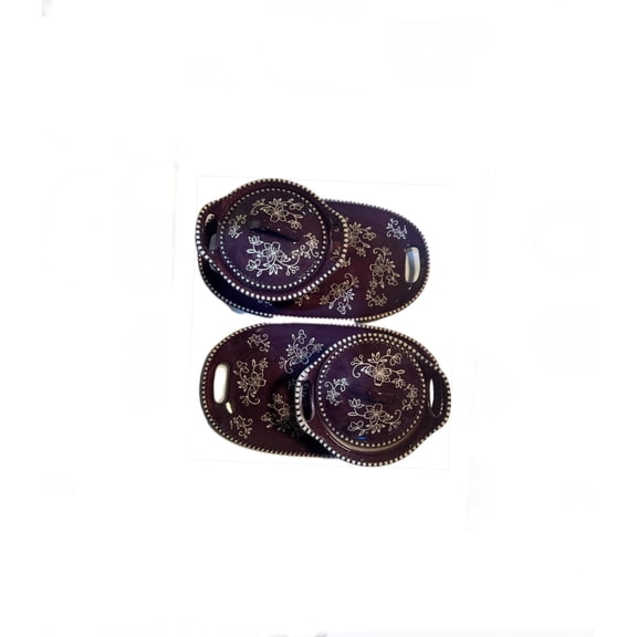 TEMP-TATIONS Floral Lace Soup and Sandwich Stoneware Set, 6 pc