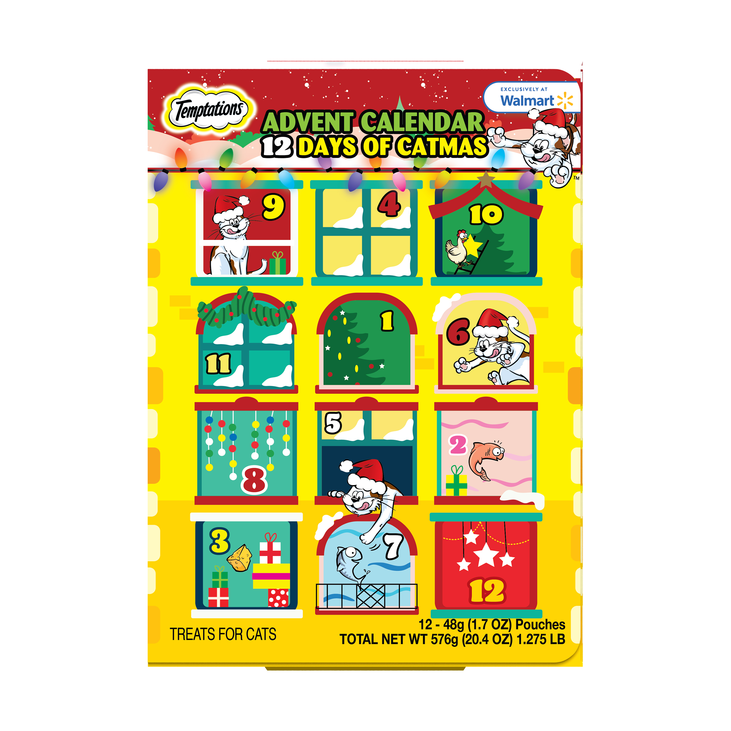 TEMPTATIONS Advent Calendar Holiday Treats for Adult Cats, 20.4 oz Variety Pack - Walmart.com TEMPTATIONS Advent Calendar Holiday Treats for Adult Cats, 20.4 oz Variety Pack - Walmart.com