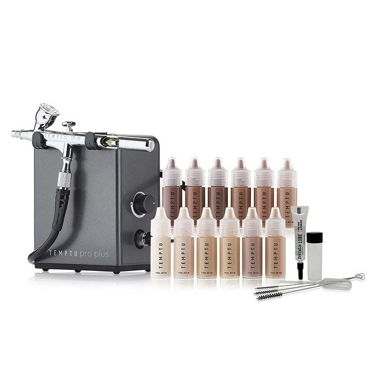 TEMPTU proエアブラシ/コンプレッサーセット TEMPTU Pro Plus Versatile, Professional Dual-Action Airbrush