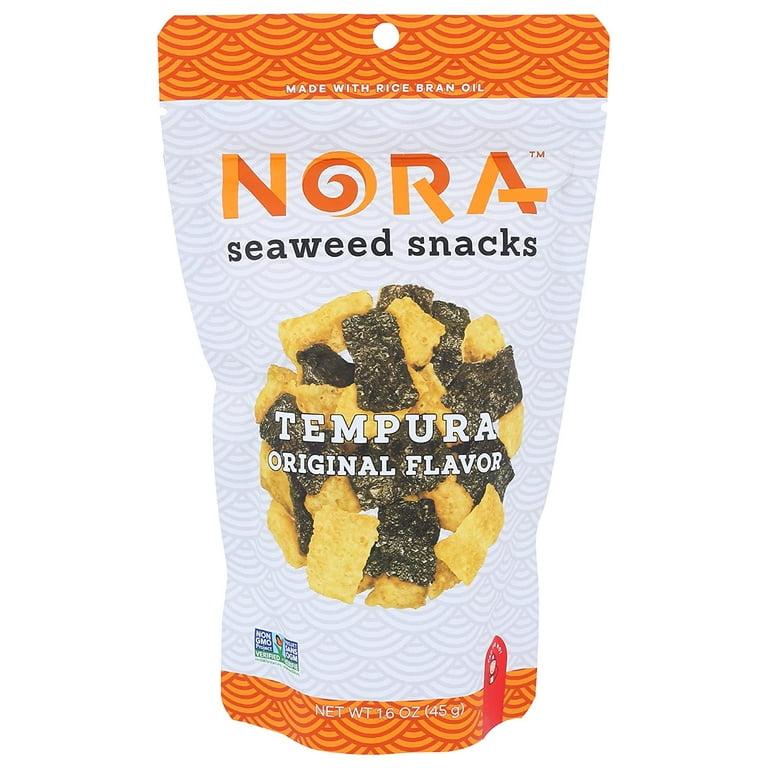 Nora Tempura Original Crispy Seaweed Snacks, Thai-Flavored, Vegan