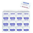 thumbnail image 1 of TEMPbadge Visitor Badges - 480 Self-Expiring Sign In Log Book - Visitor Management System for Schools & Businesses - One Day Security Badges with Name Stickers, 1 of 8