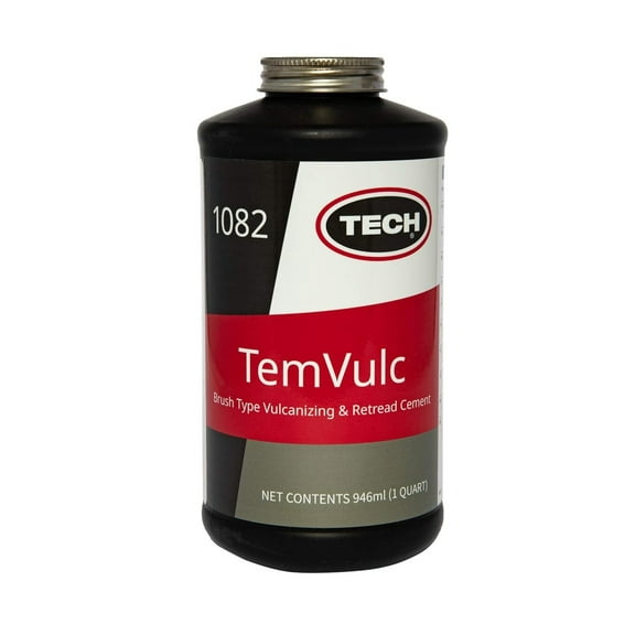 TEMVULC Black Cement for Bonding Tire Repairs in Heat Vulcanizing Applications (1qt)