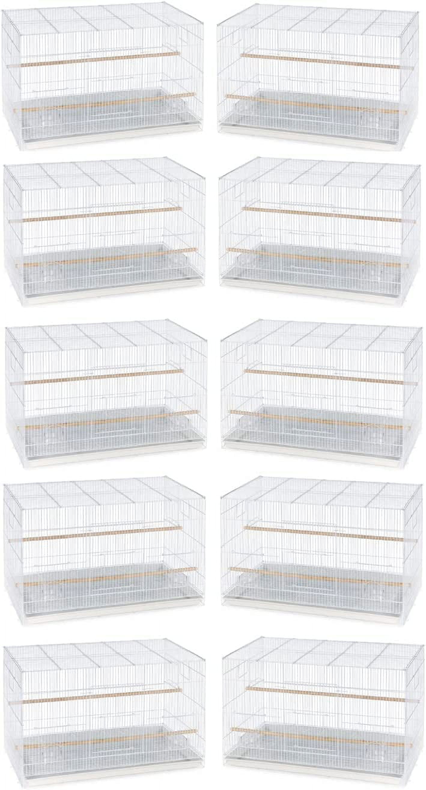 TEN of 20"x14"x14"H Breeding Breeder Bird Flight Cages With Side Nesting Box Doors For Small Size Lovebirds Finches Parakeets Canaries Aviaries