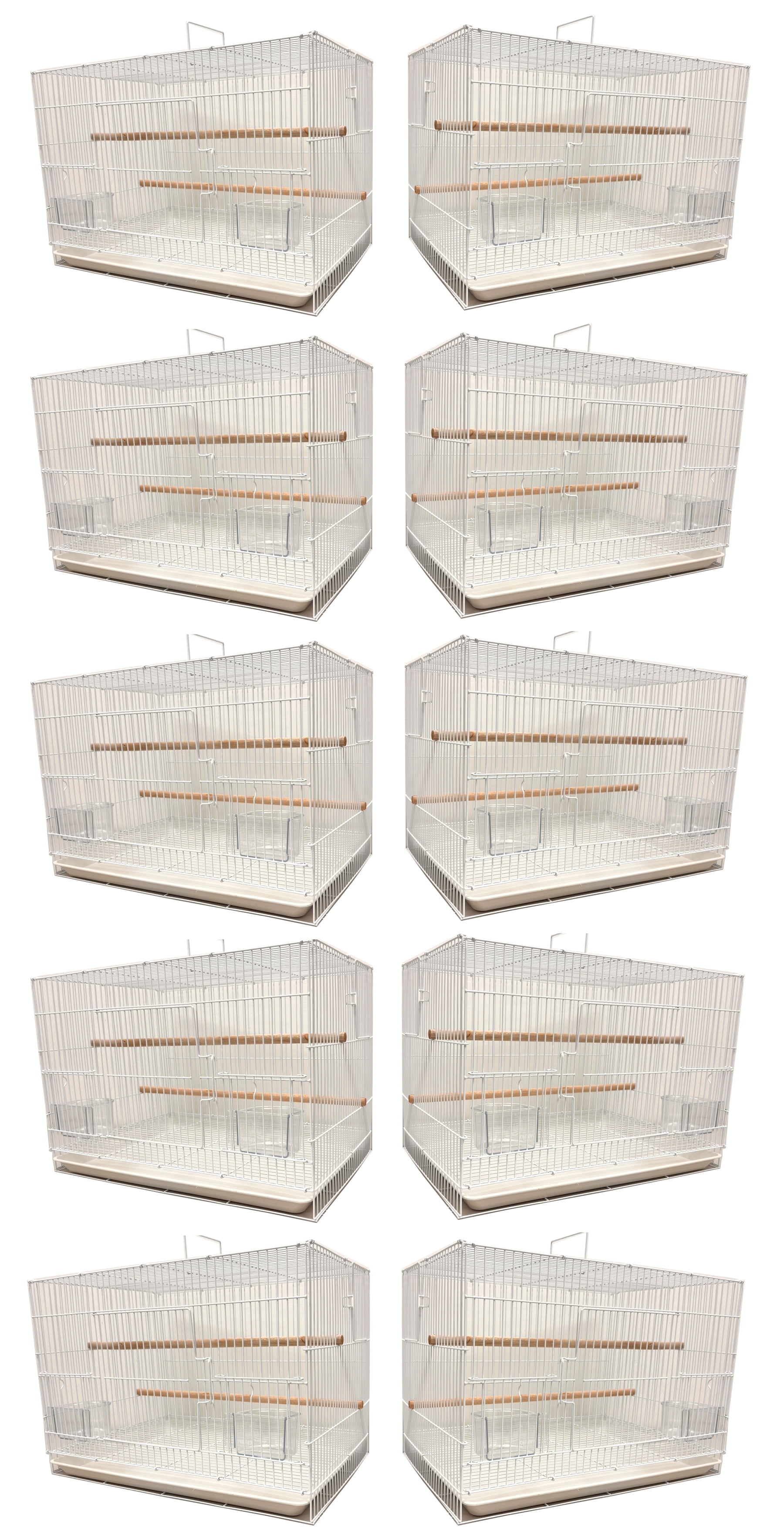 TEN of 20"x14"x14"H Breeding Breeder Bird Flight Cages With Side Nesting Box Doors For Small Size Lovebirds Finches Parakeets Canaries Aviaries