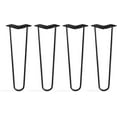 thumbnail image 1 of TEN49 Heavy Duty Hairpin Table Legs - 16 Inch Industrial Black Furniture Legs - Solid Rods Metal Legs for Table - Fit for Mid-Century Modern Desk, Bed Side, Dressing Table, Nightstand Legs, 1 of 1
