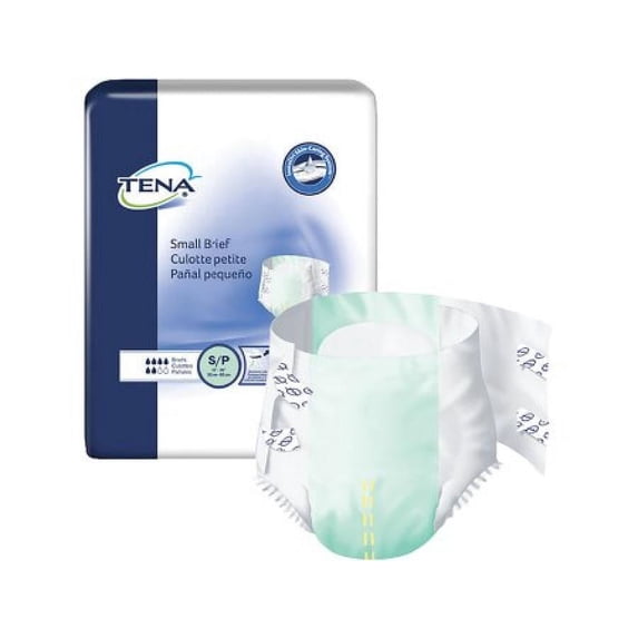 TENA Adult Incontinence Mat Body Shape Brief, Small, 96 Ct