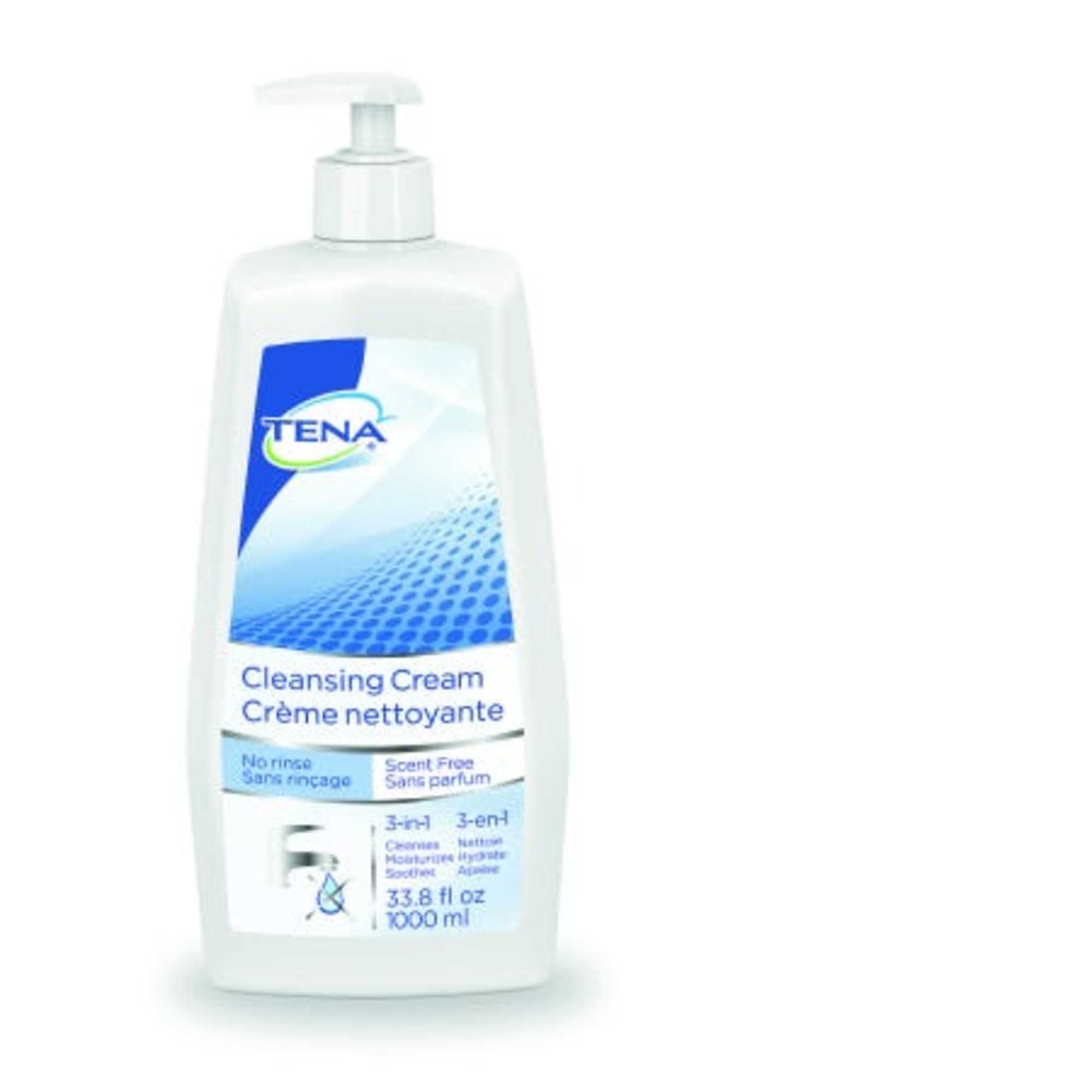 TENA Body Wash Cream 33.8 oz. Pump Bottle Unscented, 1 Count