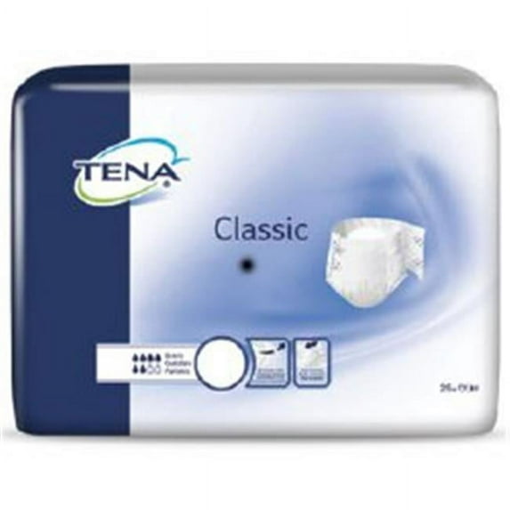 TENA® Classic Incontinence Brief, White, Medium, 100/CS (796892_CS)