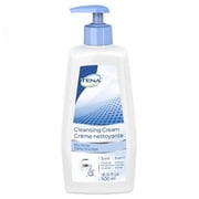 TENA Cleansing Cream - No-rinse, 16.9 ounce Pump Bottle, Mildly Scented, 1 Count