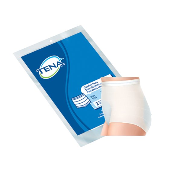 TENA Comfort Pull On Incontinence Knit Fixation Pants, Small/Medium, Blue, 24 Ct