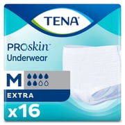 TENA Extra Disposable Pull On Underwear, Medium, 64 Ct