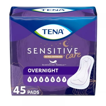 TENA Intimates Bladder Control & Postpartum for Women Incontinence Pads - Overnight Absorbency - Extra Coverage