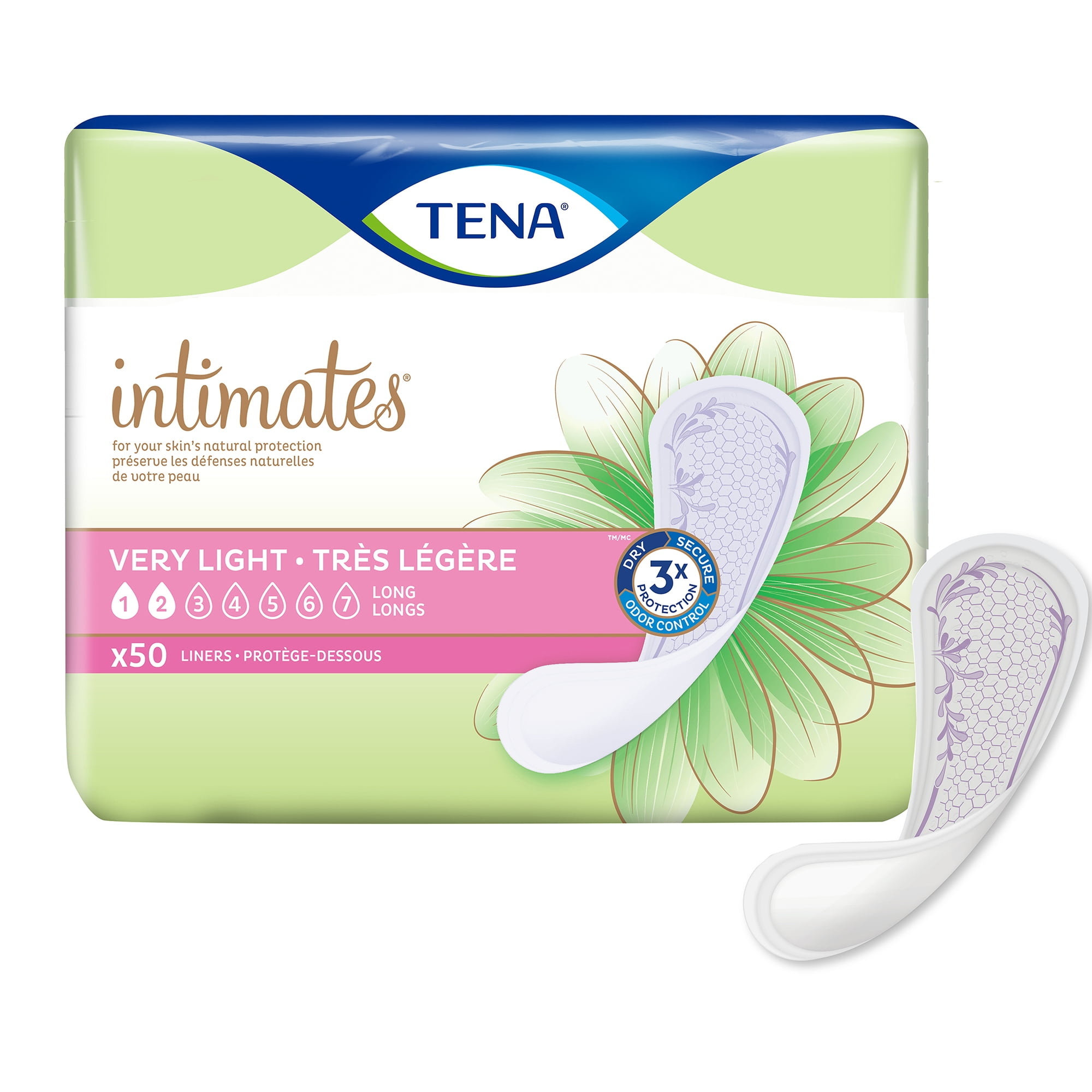 TENA Intimates Female Incontinent Pad Very Light Long 9" L 54291, 200