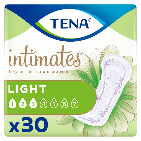 TENA Intimates Incontinence Ultra Thin Light Regular Pad, 30 Count ( 5 Packs of 30 counts- 150 counts total)
