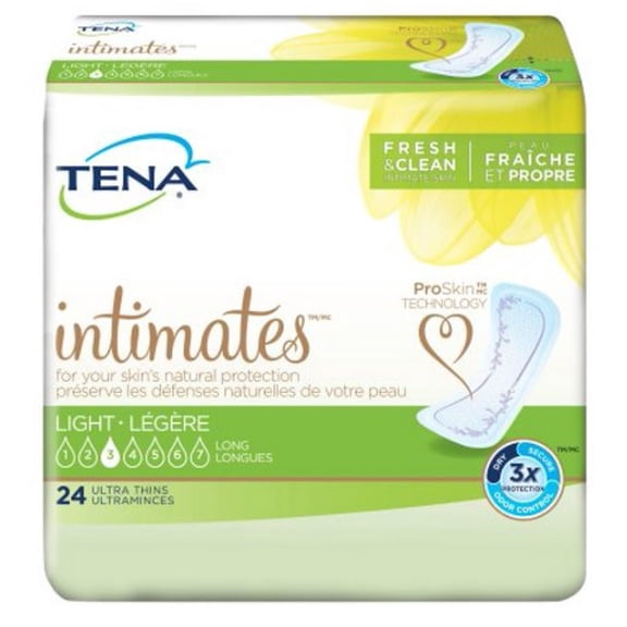 TENA Intimates Light Absorbency Pads, 24 Ct, 3 Pack