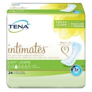 TENA Intimates Light Ultra Thin Incontinence Pads for Women, 24 Count, 6 Pack