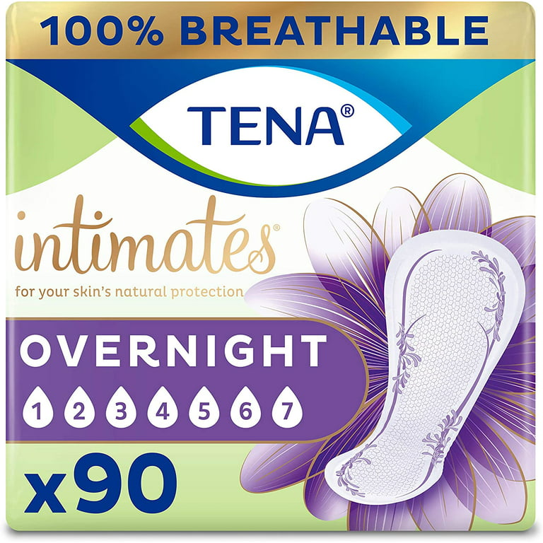 Tena Serenity Sensitive Extra Coverage Overnight Incontinence Pads 7 (90  ct)