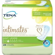 TENA Intimates Ultra Thin Light Long Bladder Control Pads, 10 Inch Length, Light Absorbency, 2 Packs of 24 (48 Total)
