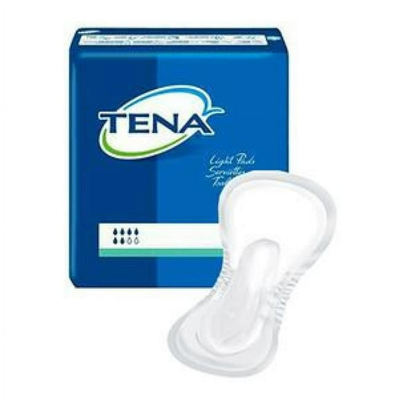 TENA Light Overnight Incontinence Pad - Adult, Unisex, 16 Inch Length, Heavy Absorbency, 28 Count