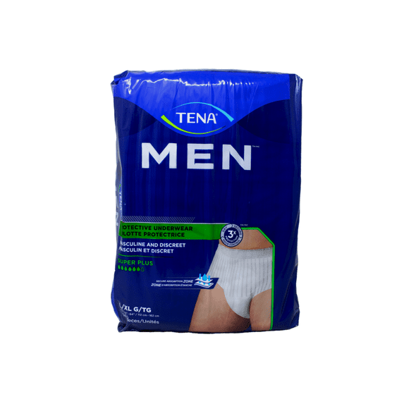 TENA Men Protective Underwear Super Plus L/XL Disposable Incontinence Underwear 14 Count