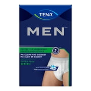 TENA Men Super Plus, Incontinence Underwear, Disposable, Small/Medium, 64 Ct