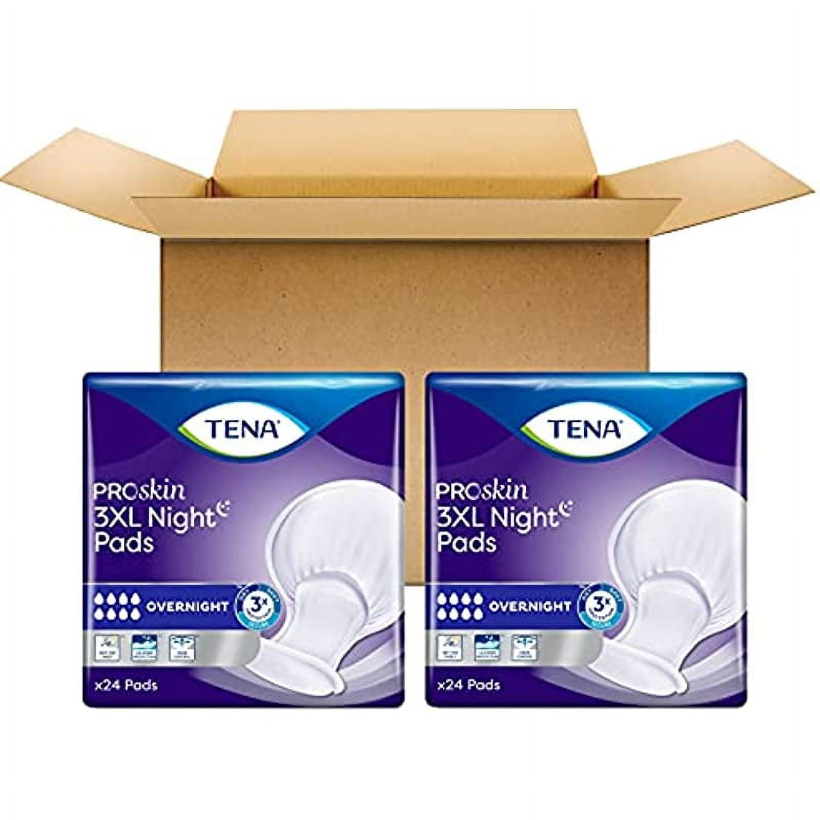 TENA ProSkin 3XL Absorbent Incontinence Pads, Plus Size, Men