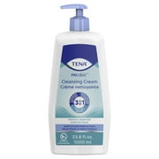 TENA ProSkin Cleansing Cream Cream Rinse-Free Body Wash Pump Bottle Mild Scent 33.8 oz. 64435 8 Ct