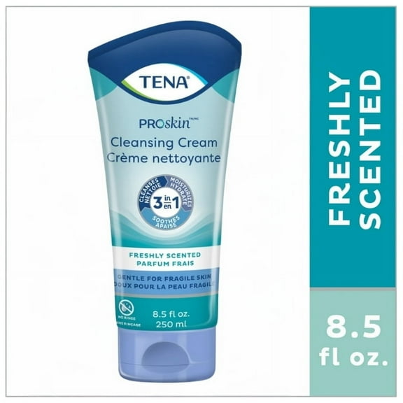TENA ProSkin Cleansing Cream, Fragrance Free, 8.5 fl. oz