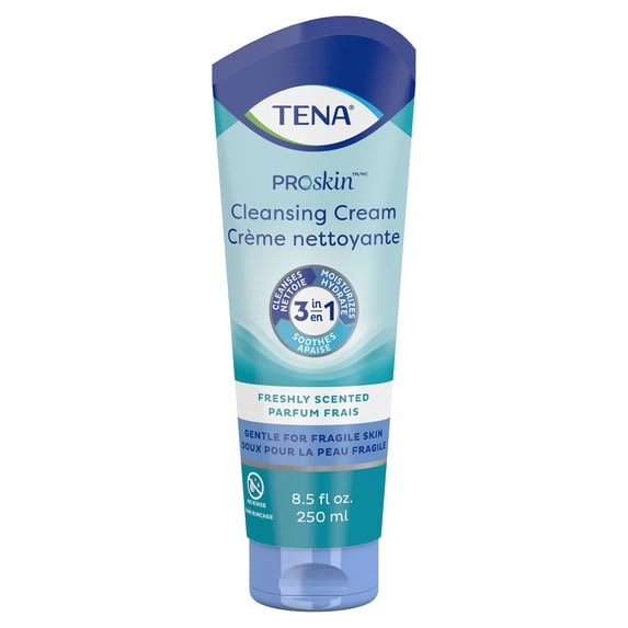 TENA ProSkin Cream Rinse-Free Body Wash Tube Unscented 8.5 oz. 64410 10 Ct