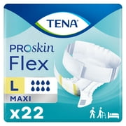 TENA ProSkin Flex Maxi Adult Incontinence Belted Undergarment 16 Heavy Absorbency Breathable, 67838, 66 Ct