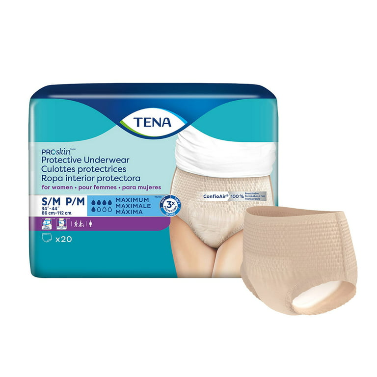 TENA ProSkin Plus Disposable Underwear Pull On with Tear Away Seams  X-Large, 72634, 14 Ct, 14 ct - Kroger