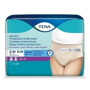 TENA ProSkin Protective Underwear, Moderate Absorbency, Small/Medium, 20 Count