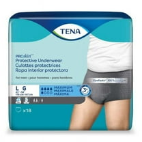 TENA ProSkin Underwear, Moderate Absorbency, Large, 72 Count