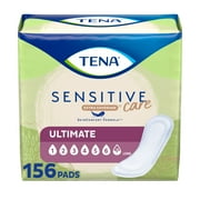TENA Sensitive Care Extra Coverage Ultimate Incontinence Long Pads, 156ct