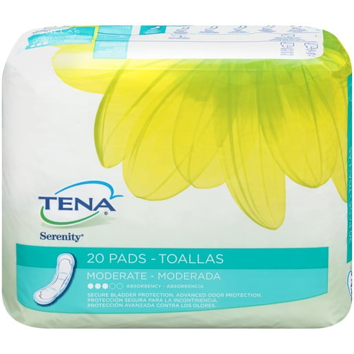 TENA Serenity Pads Moderate Regular - 6 Packs of 20/Case