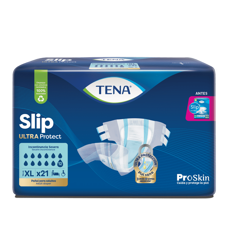 TENA Slip X-Large, Unisex Incontinence Diapers, 21 Count - Walmart.com