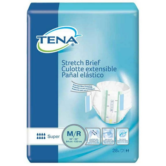 TENA Stretch 67902 Super Briefs Pack of 28