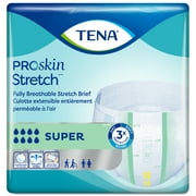 TENA ProSkin Stretch Unisex Adult Incontinence Brief, Super Absorbency, Medium, Disposable, 56 Count