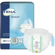 TENA Stretch Super Briefs - Adult, Unisex, Tab Closure, Disposable, Heavy Absorbency, Large/X-Large, 56 Count - 56/CS