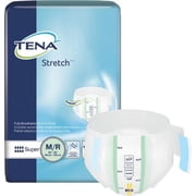 TENA Stretch Super Briefs, Heavy Absorbency, Medium, 56 Count