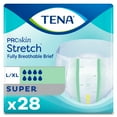 thumbnail image 1 of TENA Stretch Super Briefs, Incontinence, Disposable, Absorbent, Large/XL, 28 Count, 28 Packs, 28 Total, 1 of 9