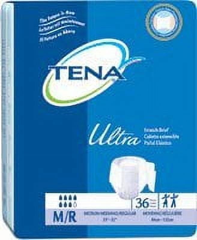 TENA Stretch Ultra Brief Incontinence Protective Underwear Case, Medium ...