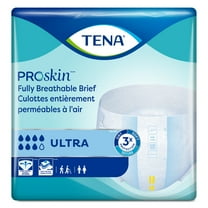 TENA Ultra Breathable Briefs, Incontinence, Disposable, Absorbent, XL, 15 Count, 1 Pack