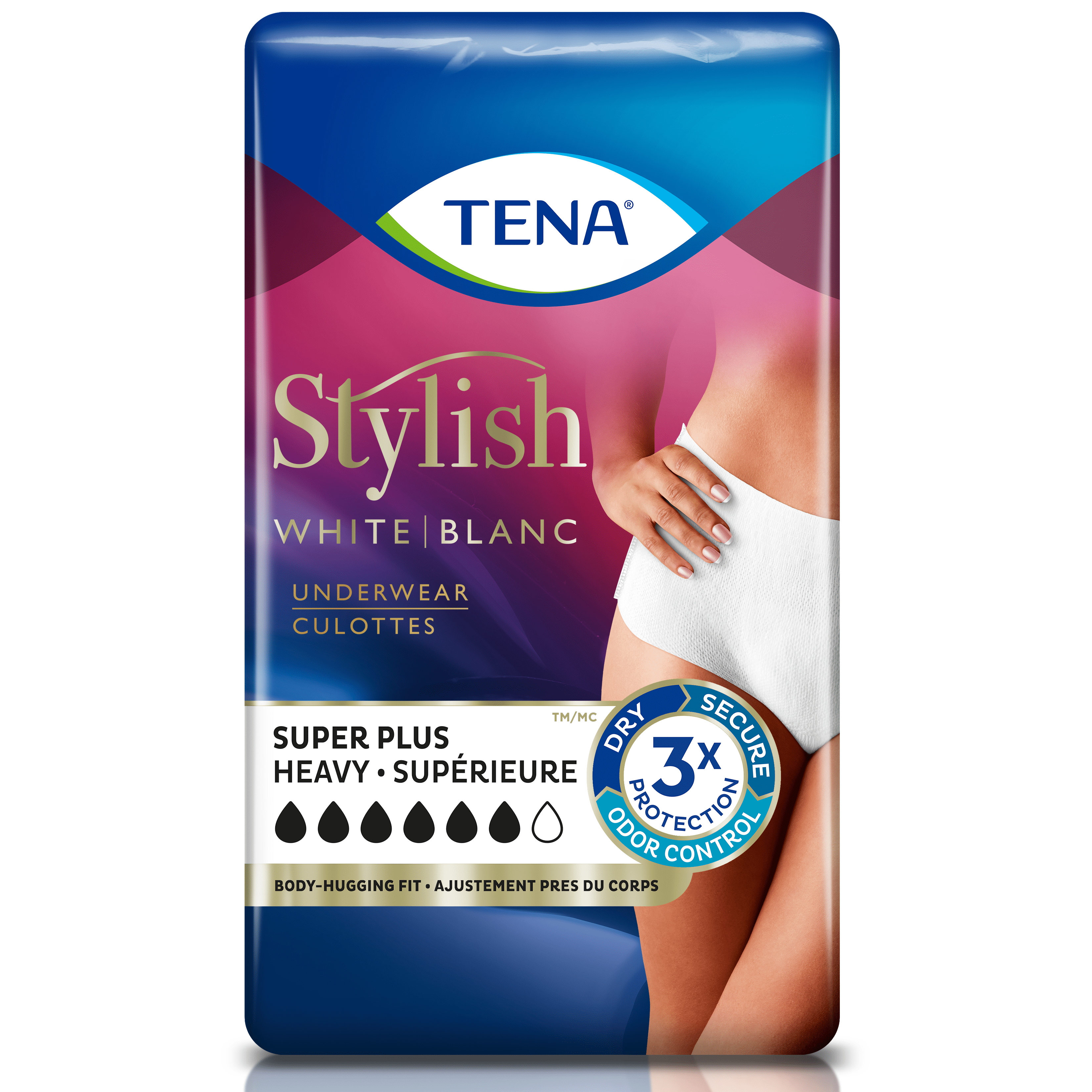 Tena Women Super Plus Heavy Absorbent Underwear, Extra Large