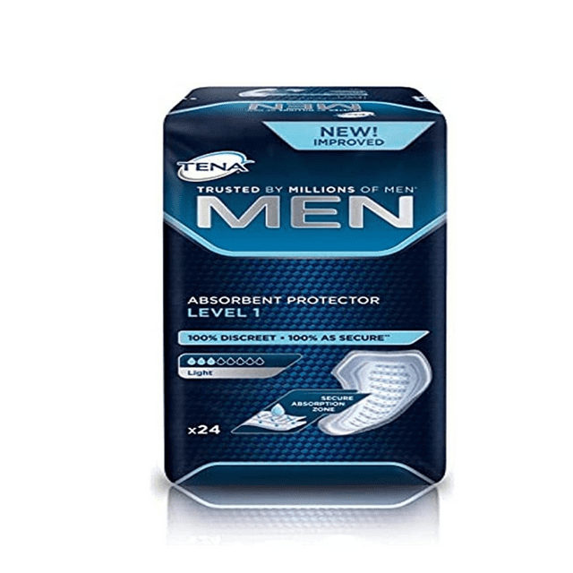 TENA Men's Absorbent Incontinence Protective Pads, Level 1 Urinary Pads ...