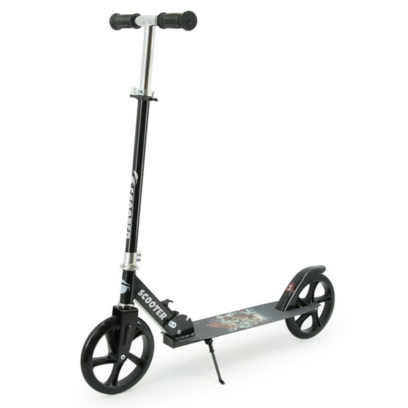 TENBOOM Kick Scooter, Black, 3 Adjustable Levels, for Kids, Teens, and Adults, Max Load 240 lbs