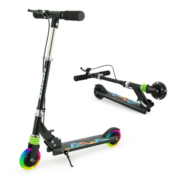 TENBOOM Black, Handbrake Unisex Kick Scooter with Brakes