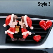 TENCE Air Vent Freshener Lovely Couple Girl Boy Accessories Car Decoration Resin