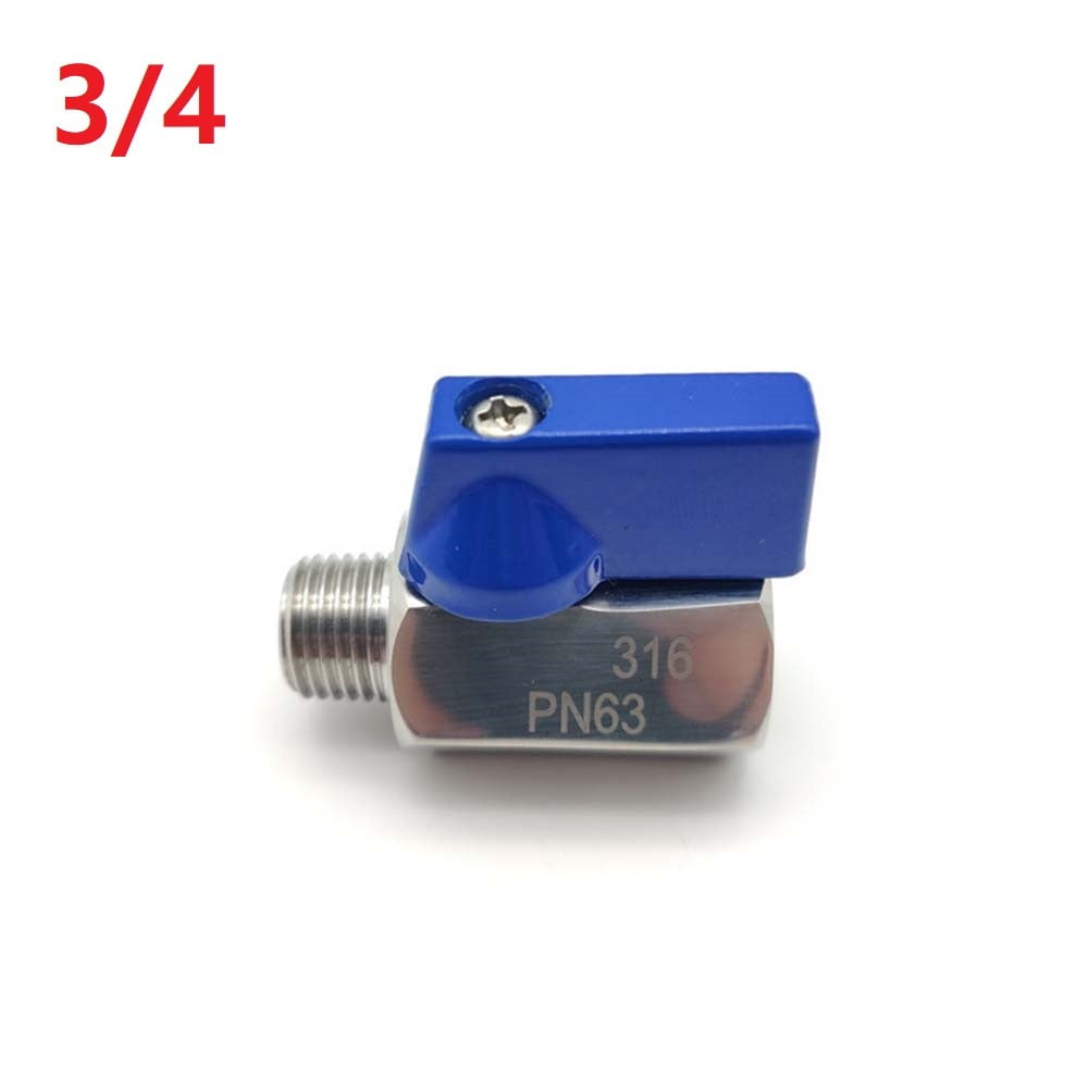 Chaekoy Brass 3 Way Shut-Off Valve, 5/8" Hose Barb 2 Switch Y Shaped Ball Valve