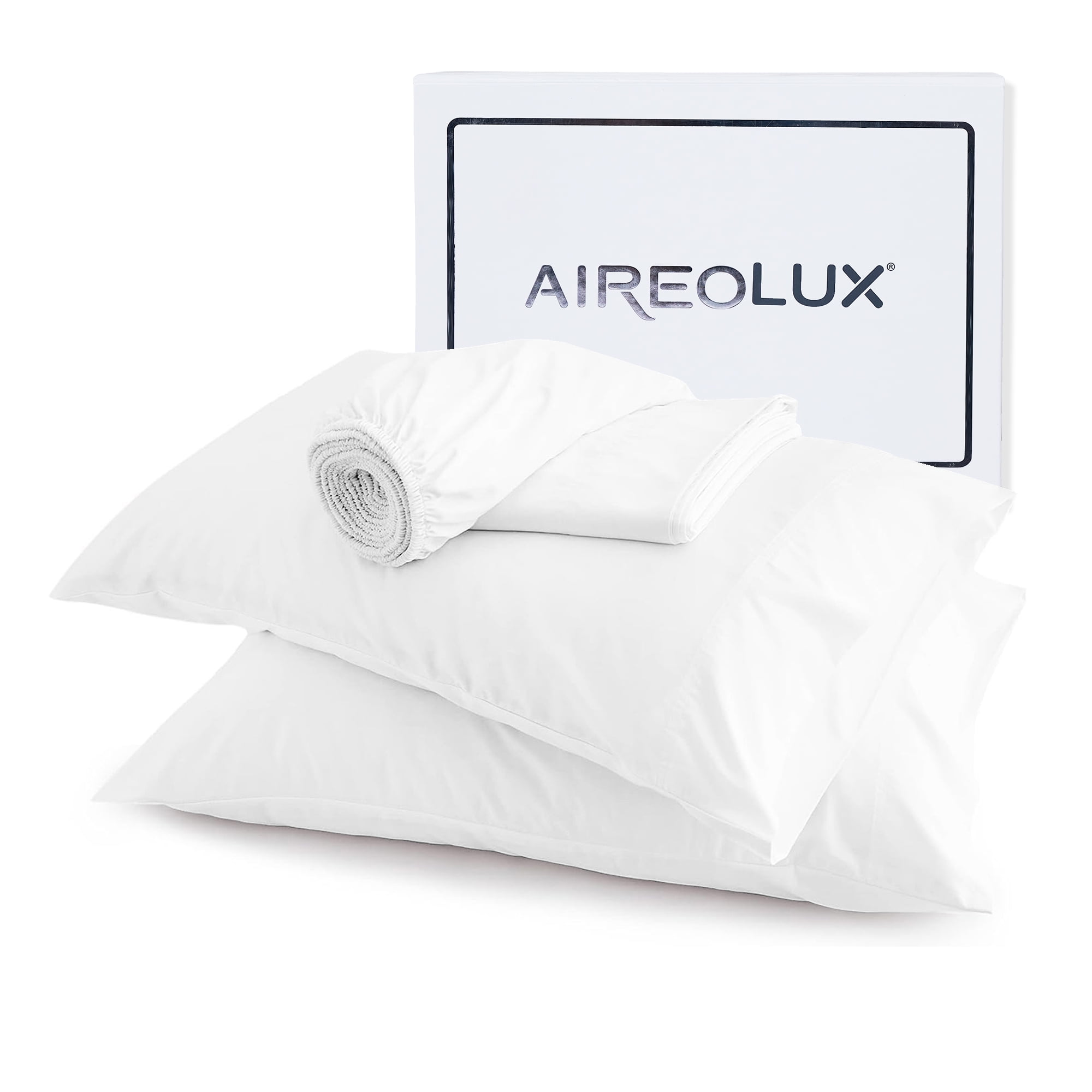 5-Piece Split King Tencel Sheet Set - 600 Thread Count, 100% Lyocell For Adjustable Beds, White